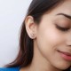1 Carat Heart and Halo Studs