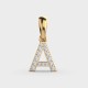 Adorable A Diamond Pendant With Loop (Without Chain)