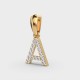 Adorable A Diamond Pendant With Loop (Without Chain)